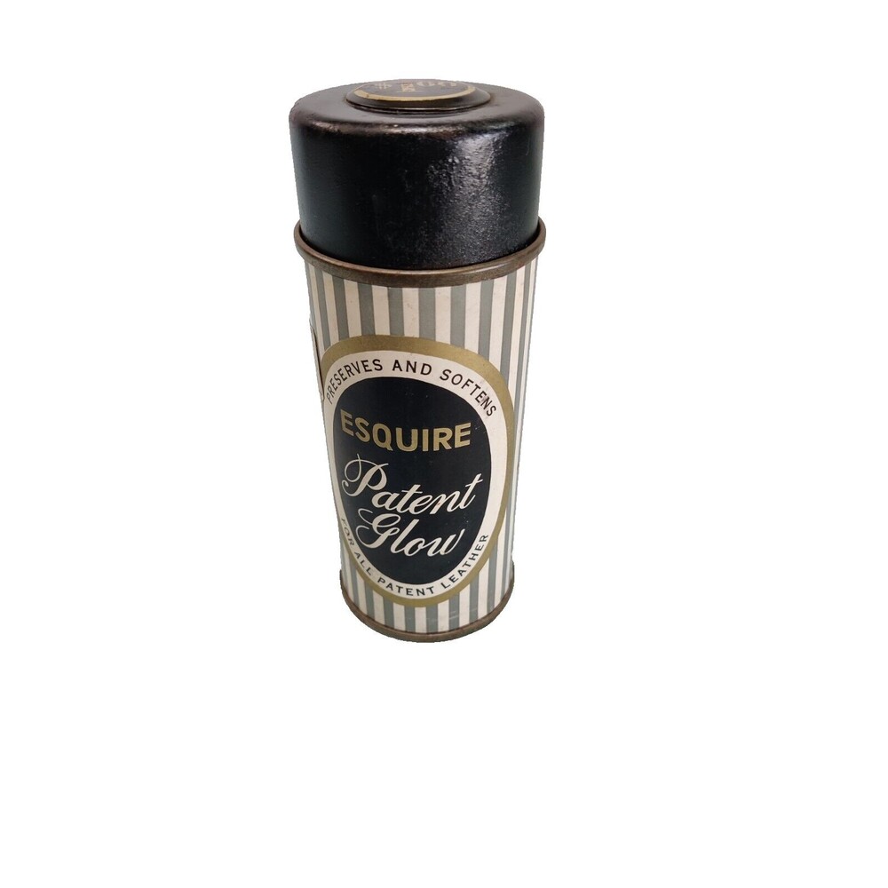 Vintage Empty Esquire Patent Glow Treatment Can-RARE